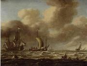 Seascape, boats, ships and warships.46 unknow artist